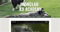 Desktop Screenshot of ironcladk9.com